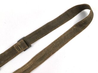 Trageriemen für einen Brotbeutel der Wehrmacht, spätes Stück mit Schweinsleder