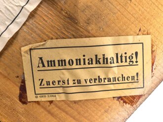 Transportkasten Wehrmacht für "25 Stück Zeitzünder S/30" , datiert 1943.