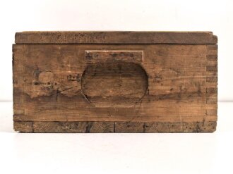 Transportkasten Wehrmacht für "25 Stück Zeitzünder S/30" , datiert 1943.