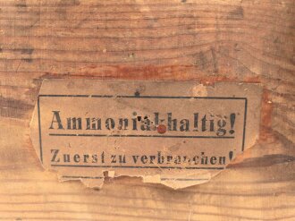 Transportkasten Wehrmacht für "25 Stück Zeitzünder S/30" , datiert 1943.