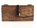 Transportkasten Wehrmacht für "25 Stück Zeitzünder S/30" , datiert 1943.