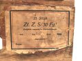 Transportkasten Wehrmacht für "25 Stück Zeitzünder S/30" , datiert 1943.
