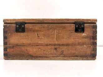 Transportkasten Wehrmacht, Maße 19 x 40 x 18cm , datiert 1944. Ungereinigtes Stück