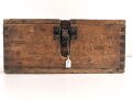 Transportkasten Wehrmacht, Maße 19 x 40 x 18cm , datiert 1944. Ungereinigtes Stück