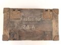 Kriegsmarine, Transportkasten für Zündladung A. Maße20 x 34 x 12cm. Ungereinigtes Stück