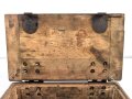 Kriegsmarine, Transportkasten für Zündladung A. Maße20 x 34 x 12cm. Ungereinigtes Stück