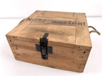 Luftdichter Transportkasten für Zünder der Wehrmacht, Sehr guter Zustand, datiert 1944