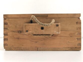 Luftdichter Transportkasten für Zünder der Wehrmacht, Sehr guter Zustand, datiert 1944