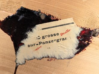 Transportkasten Wehrmacht für Gewehr Panzergranaten. Oberer Verschlussteil anscheinend neuzeitlich ergänzt