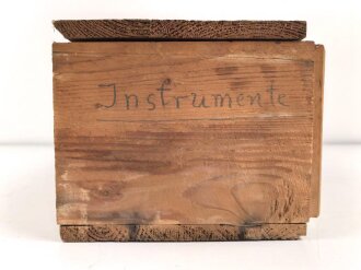 Transportkasten Wehrmacht für Gewehr Sprenggranaten. Sehr guter Zustand, leicht eingestaubt