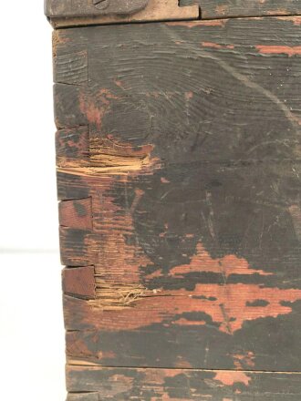 Kasten für Schraubstollen der Wehrmacht. Originallack, ungereinigtes Stück