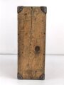 Transportkasten Wehrmacht . Originallack, ungereinigtes Stück. Maße 16 x 43 x 22cm