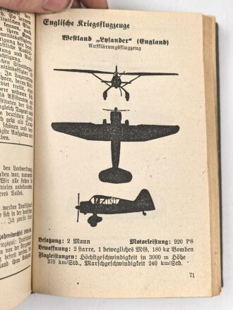 "Deutscher Luftwaffenkalender 1943" Kleinformat, über 300 Seiten, DIN A6
