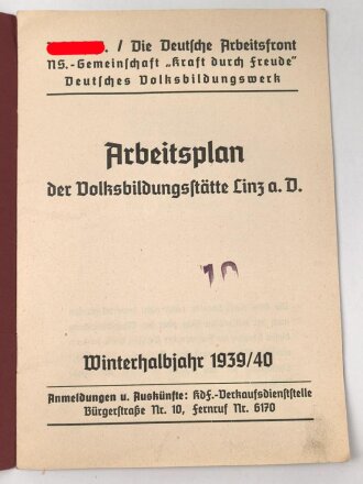 Deutsche Arbeitsfront, Volksbildungsstätte...