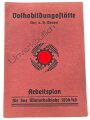Deutsche Arbeitsfront, Volksbildungsstätte "Arbeitsplan für das Winterhalbjahr 1939/40" 14 Seiten, DIN A5