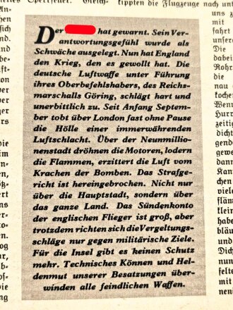 "Drauf und Dran - Unsere Luftwaffe am Feind"...