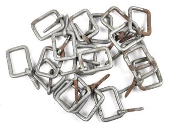 19 x Eiserner Beschlag Wehrmacht, Innenmaß 11,5,x 17,5mm