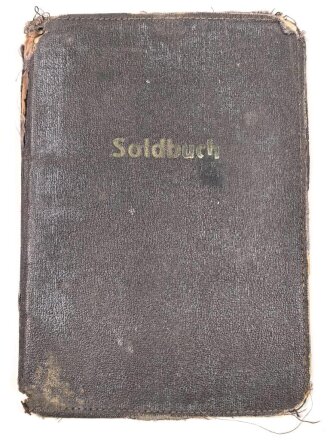 Soldbuchhülle, stark gebraucht