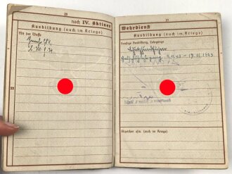 Wehrpaß Heer, eingestellt am 3.November 1939 bei Gebirgsjäger Ersatz Btl. 136 Wörgl.