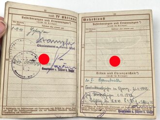 Wehrpaß Heer, eingestellt am 3.November 1939 bei Gebirgsjäger Ersatz Btl. 136 Wörgl.