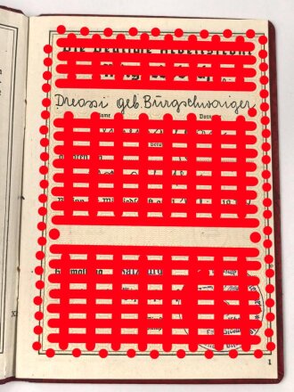 Deutsche Arbeitsfront Mitgliedsbuch einer...