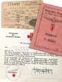 "Deutsche Jugend im Banat und in Serbien",Ausweis , ausgestellt "Gross-Betschkeret, am 28.10.1941". Dazu ein Hilfskrankenträger Ausweis sowie "Ex Enemy DP Identification Card"