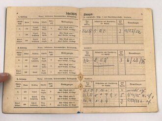 Scheißbuch Gruppe A eines Angehörigen der 6. kompanie Inf.-Rgt. 33, Schiesjahr 1937
