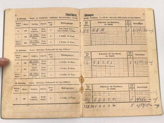 Scheißbuch Gruppe A eines Angehörigen der 6. kompanie Inf.-Rgt. 33, Schiesjahr 1937