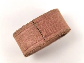 Schieber aus braunem Leder für Trageriemen der...