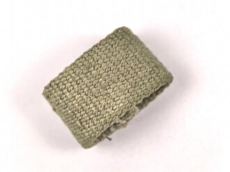 Schieber aus Webmaterial für Trageriemen der Wehrmacht. Innen gemessen 25mm, Breite 17mm