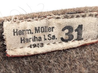 Paar Wehrmacht Überschuhe für die Winterfront, wurden über den normalen Stiefeln z.B. auf Wache getragen.Ungetragenes Paar, datiert 1943