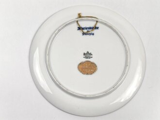 "Marienkirche in Danzig" Wandteller anlässlich " Weihnachten 1940"  Guter Zustand, Durchmesser 22cm, Hersteller Rosenthal Porzellan