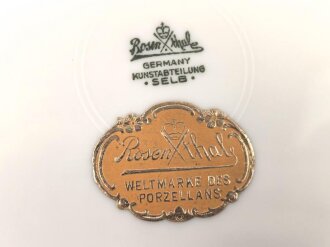 "Marienkirche in Danzig" Wandteller anlässlich " Weihnachten 1940"  Guter Zustand, Durchmesser 22cm, Hersteller Rosenthal Porzellan