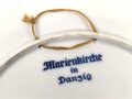 "Marienkirche in Danzig" Wandteller anlässlich " Weihnachten 1940"  Guter Zustand, Durchmesser 22cm, Hersteller Rosenthal Porzellan