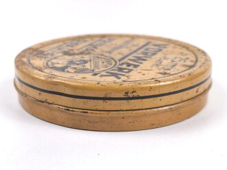 Isolierbanddose aus der Zeit des 2. Weltkrieg, sieht man in kleiner in der Pionier Werkzeugtasche, ungereinigtes Stück