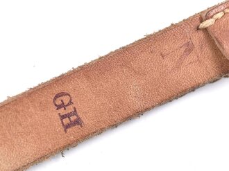 Tornisterriemen Wehrmacht, getragenes Stück, datiert 1941