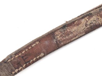 Tornisterriemen Wehrmacht, getragenes Stück, datiert 1941
