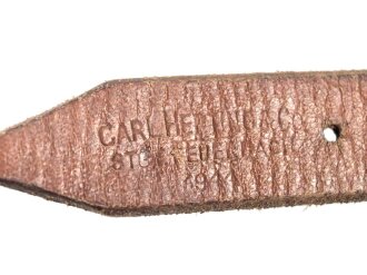 Tornisterriemen Wehrmacht, getragenes Stück, datiert 1941