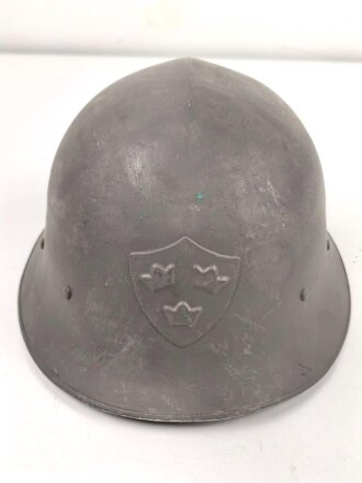 Schweden, Stahlhelm M21/26. Originallack, getragenes Stück