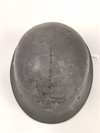 Schweden, Stahlhelm M21/26. Originallack, getragenes Stück