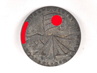Metallabzeichen " Sommerlager Hitlerjugend Gebiet Wien 1941"