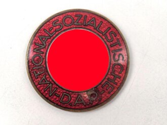 Mitgliedsabzeichen der NSDAP, Hersteller M1/162, getragenes Stück, Nadelsystem fehlt