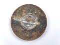 Mitgliedsabzeichen der NSDAP, Hersteller M1/162, getragenes Stück, Nadelsystem fehlt