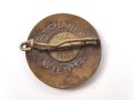 Mitgliedsabzeichen der NSDAP, Hersteller R.Schanes Wien 13. ges.Gesch. Ausführung 19mm, getragenes Stück