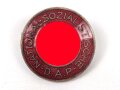 Mitgliedsabzeichen der NSDAP, Nadelsystem alt ergänzt, aber defekt, getragenes Stück