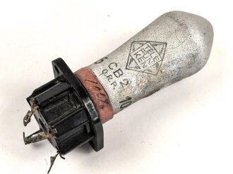Kriegsmarine, Röhre CB2 mit Sockel. Funktion nicht geprüft