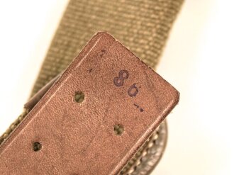Afrikakorps, Feldbinde für Offiziere des Heeres. Guter Zustand, datiert 1941, Gesamtlänge 100cm
