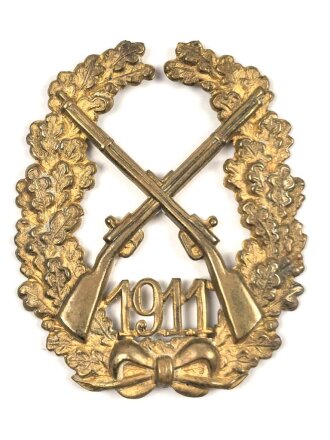 Kaiserreich, Kaiserschießpreis für die Infanterie 1911, nur die Auflage, Splinte abgebrochen