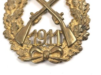 Kaiserreich, Kaiserschießpreis für die Infanterie 1911, nur die Auflage, Splinte abgebrochen