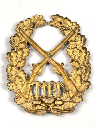 Kaiserreich, Kaiserschießpreis für die Infanterie 1911, nur die Auflage, Splinte abgebrochen